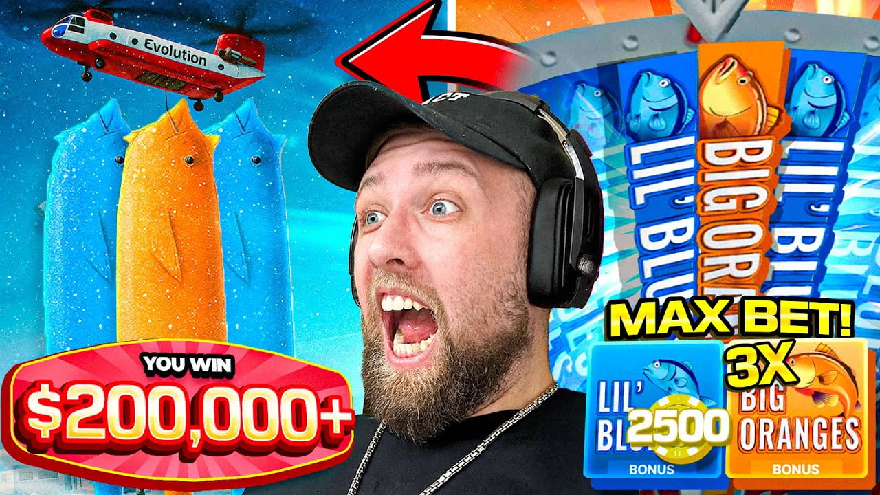 Rodadas bônus do Ice Fishing – Lil Blues, Big Oranges e Huge Reds
